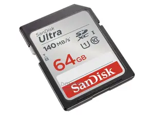 Sandisk Ultra Series 64gb SDXC Up to 140mbs Sd Card