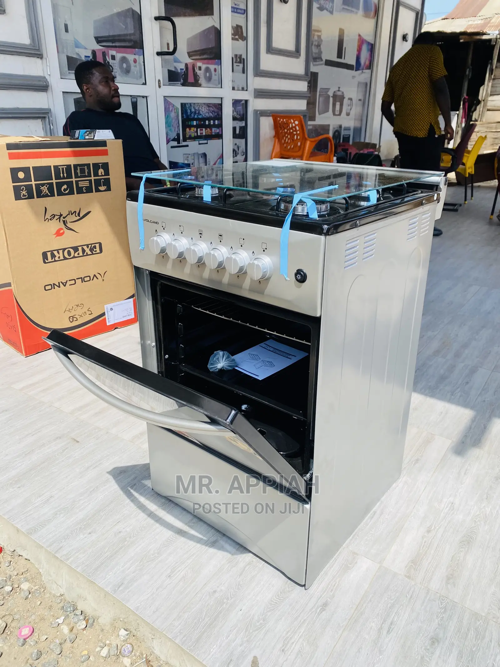 Fresh in Stock Volcano 4 Gas Burner + Oven(50x50)Gray 