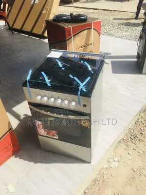 Gray 50x55 Volcano 4 Gas Burner Oven Grill Cooker