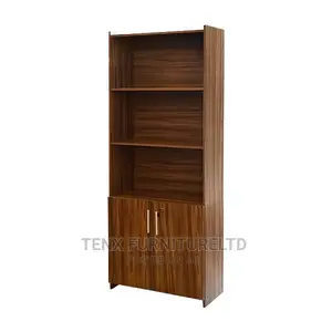Office Cabinet With Doors and Open Shelves