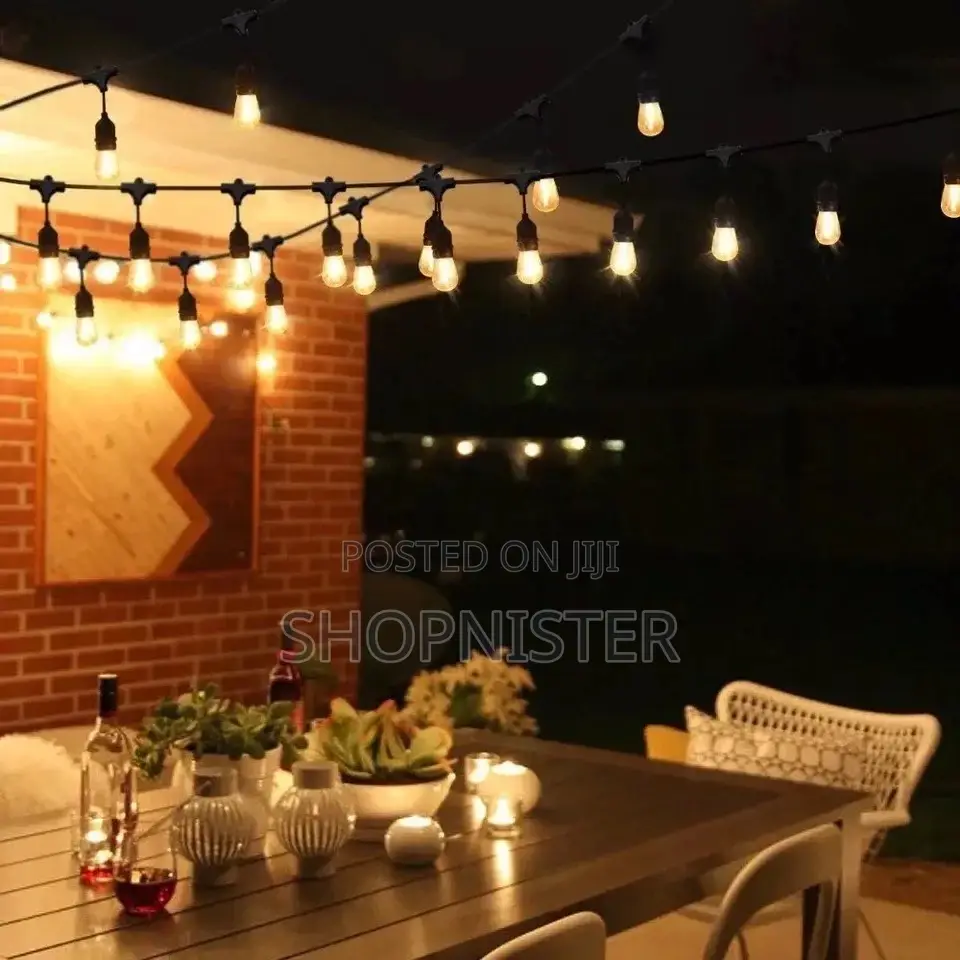 String Light Outdoor Vintage Holders