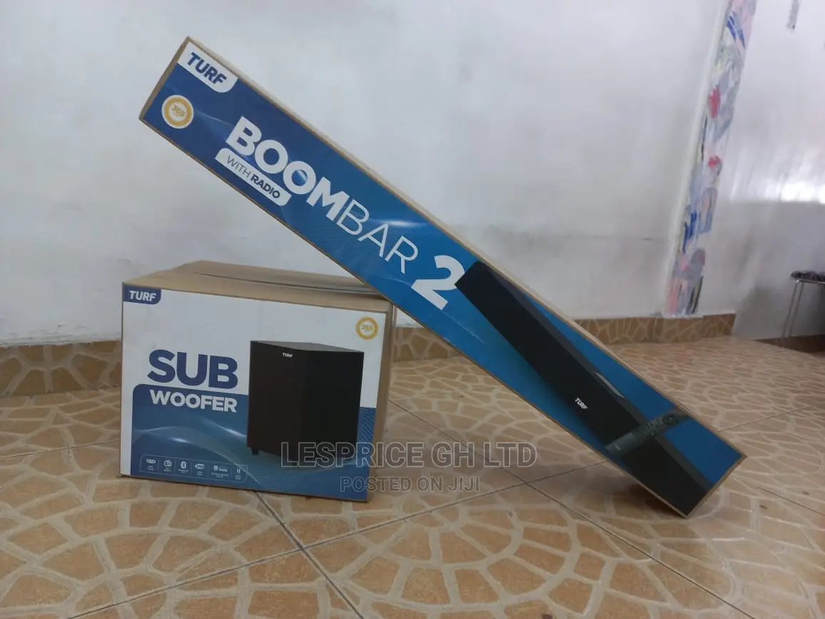 Turf Boom Bar~Sound Bar + Woofer Less Expensive