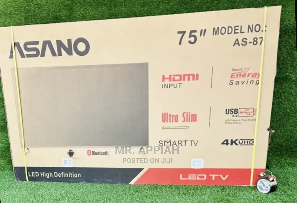 Get A Discount On Asano 75 Uhd Smart Tv+ Bluetooth(Black).