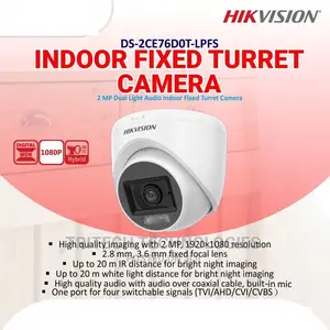 2mp Hikvision Color Vu With Sound Ds-2ce76d0t-LPFS