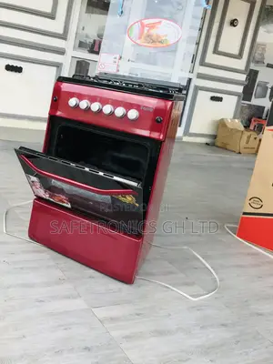 Oven With Grill 50x50 Volcano 4gas Cooker Red
