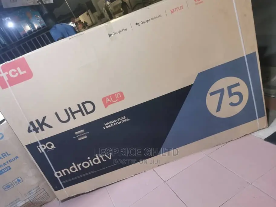 TCL 75” Android ULTRA UHD AI 2160p Resolution