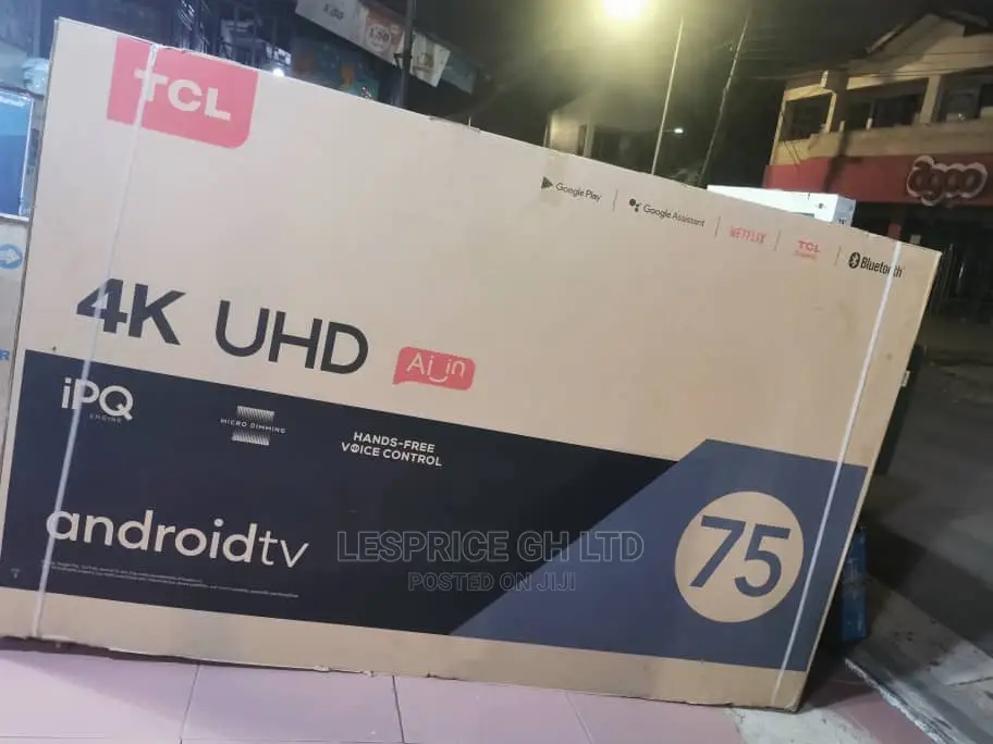 TCL 75” Android Smart 2160presolution ( )