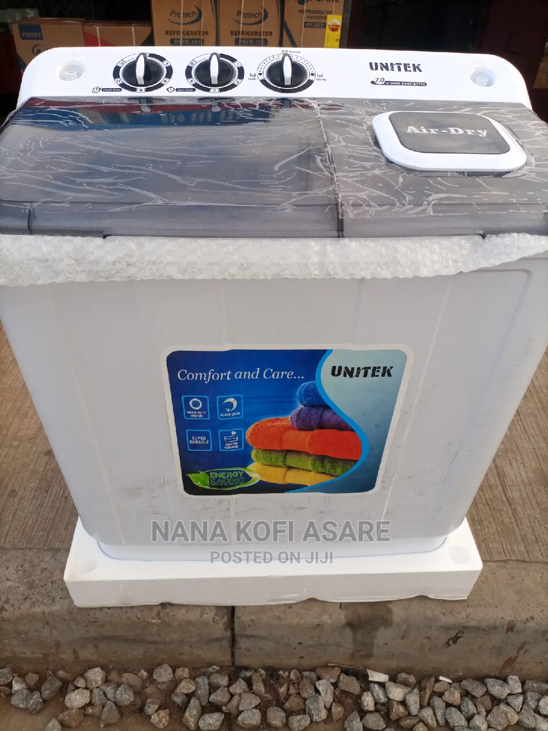 Unitek 7kg Semi Auto Washing Machine