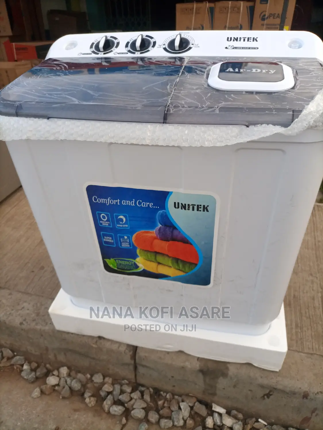 Unitek 7kg Semi Auto Washing Machine