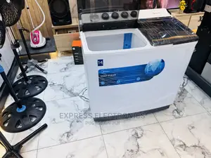 Semi Automatic Twintub Washing Machine Midea 14kg White