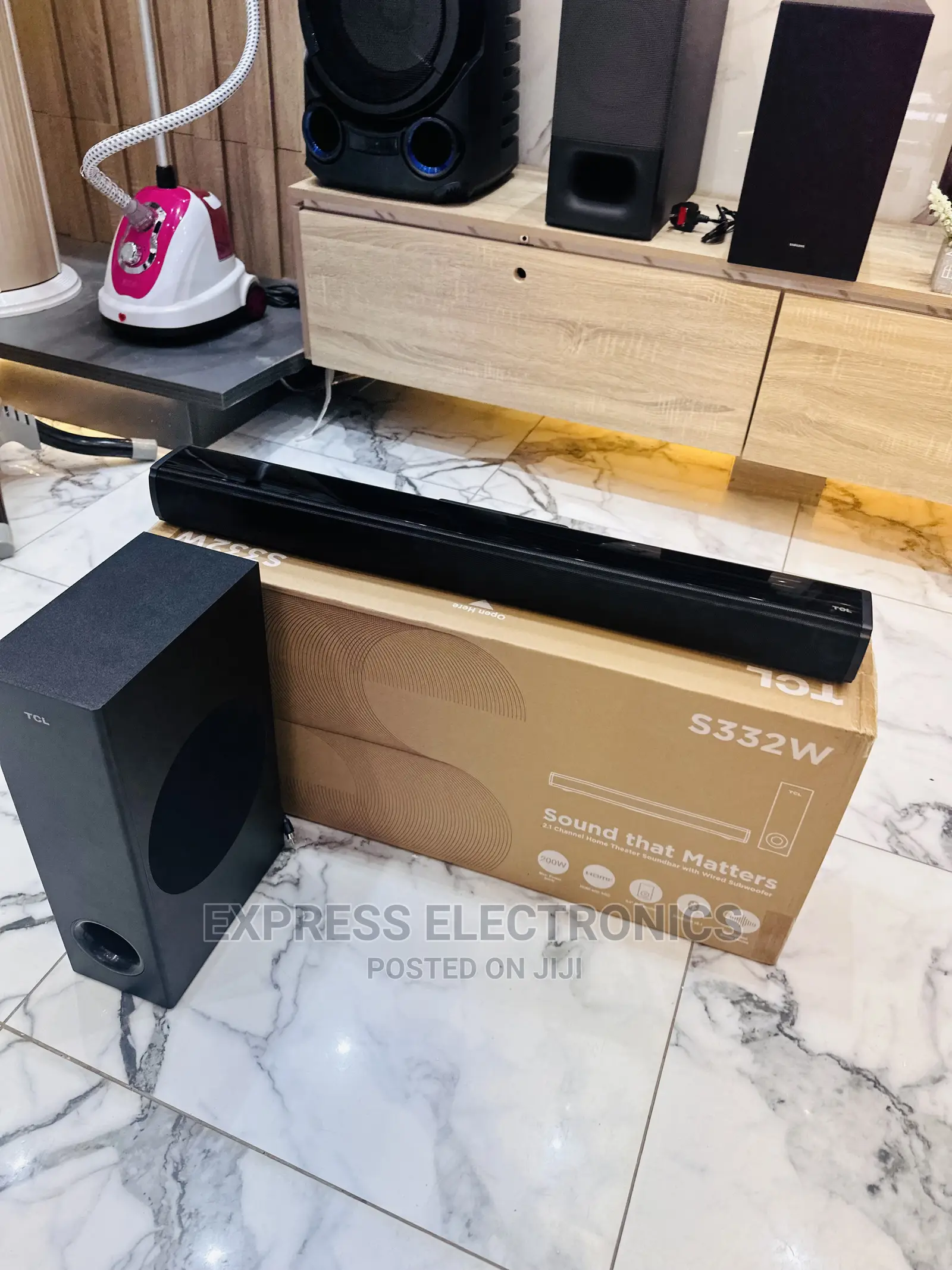 Object Tracking Sounds Lite TCL P332W Soundbar System