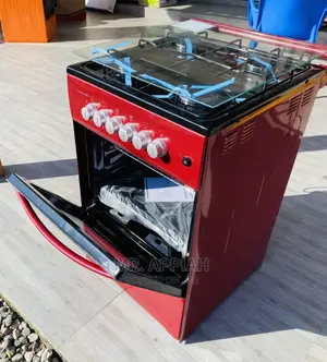 Neatly Volcano 50x50 4 Gas Cooker Red at Best Deal 