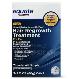 Equate Minoxidil Foam Hair Regrowth Treatment 4 Men- 1bottle