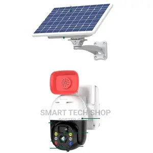 4MP PTZ Camera 4G or Wi-Fi Solar With Battery + Siren