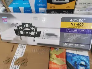 Full Motion TV Wall Bracket Dual Arm Swivel