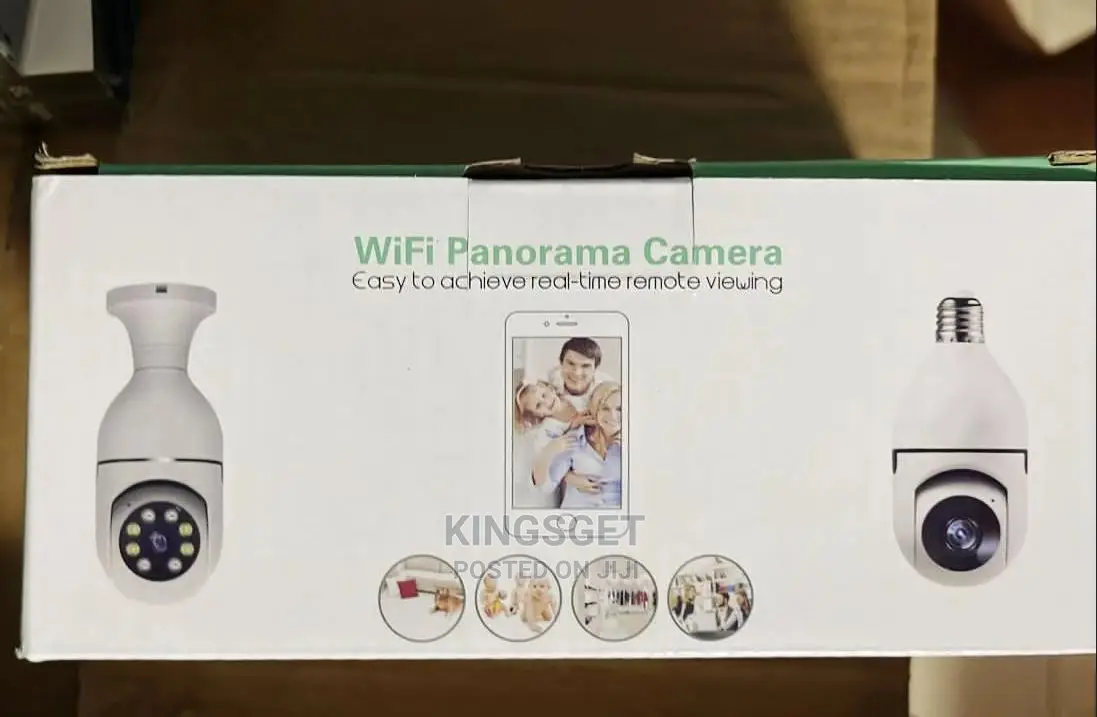 Cctv 360 Panorama Wifi Bulb Security Surveillance Camera