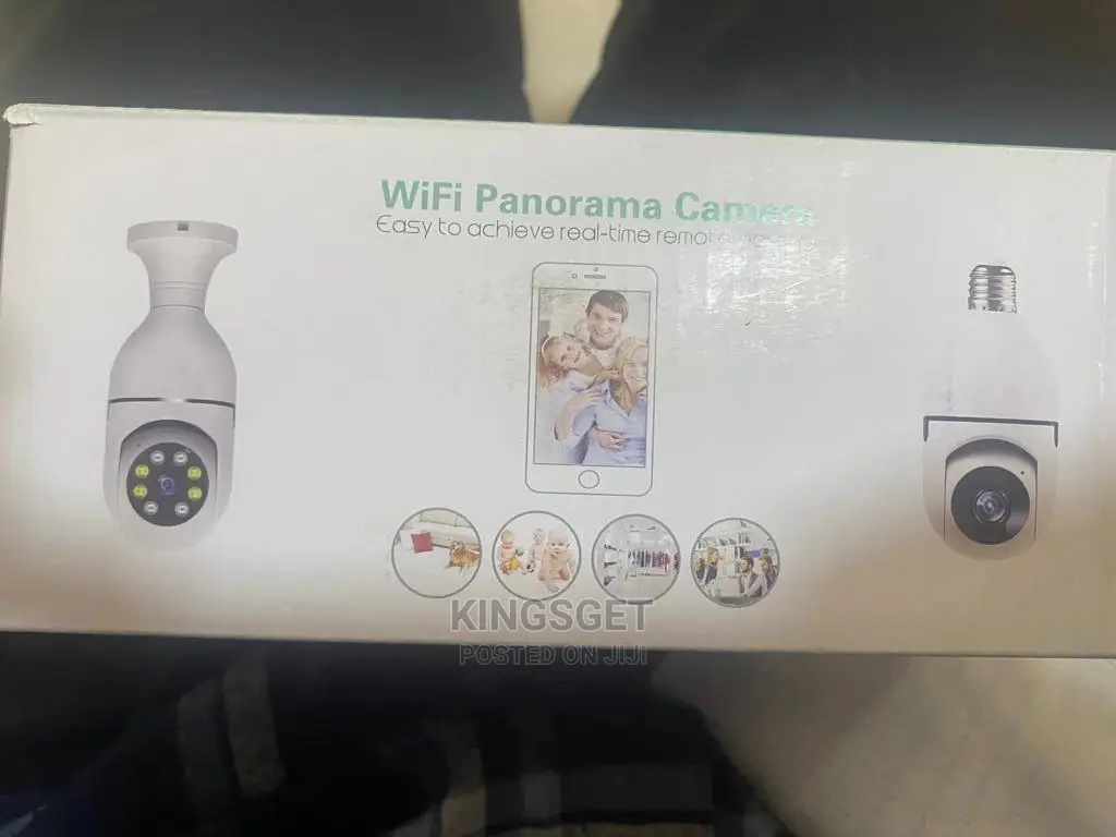 Cctv 360 Panorama Wifi Bulb Security Surveillance Camera