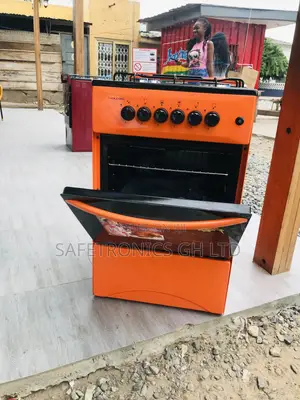 Electric 4 Gas Orange  Volcano Oven With Grill