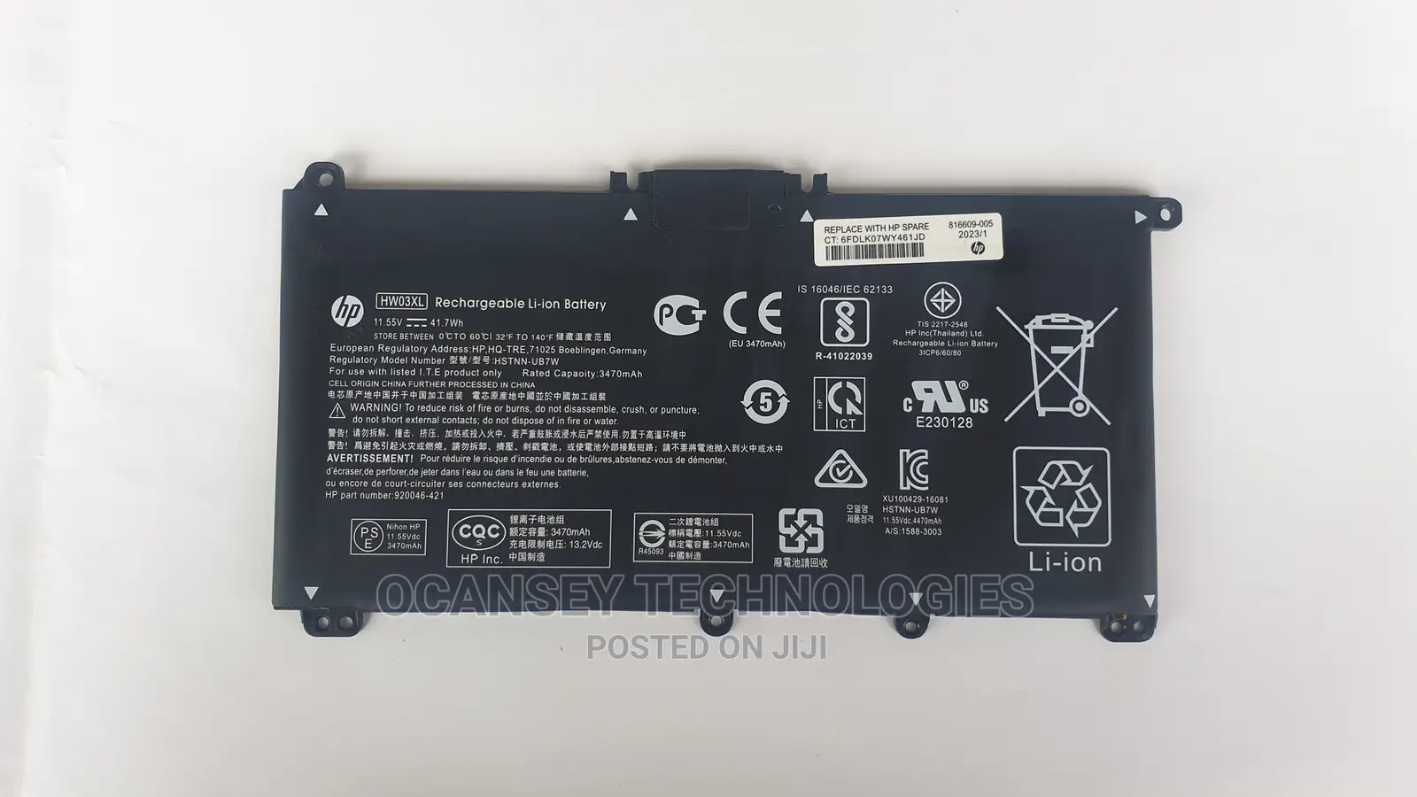 Original Hw03xl Hw03 Laptop Battery for Hp Pavilion 15-Eg 15