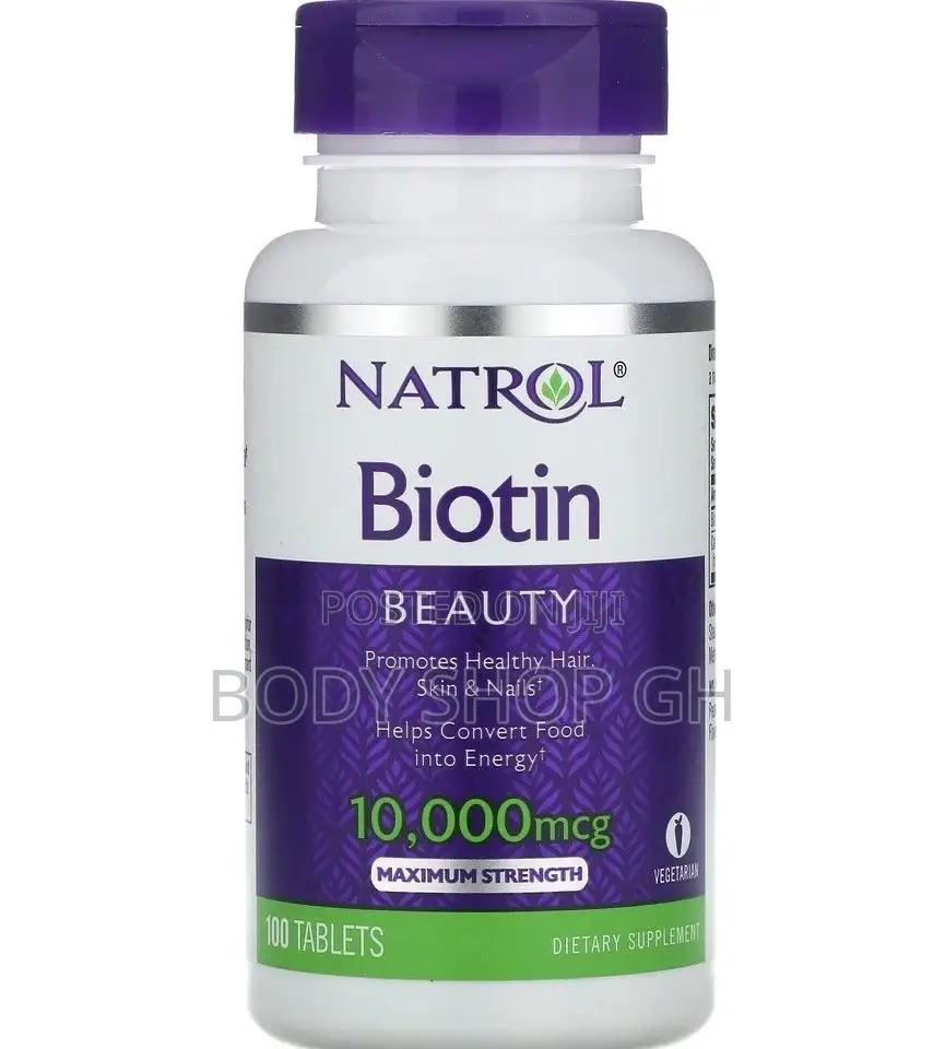 Natrol Biotin / 10,000 MCG / 100 Tabs - Hair , Skin Nails
