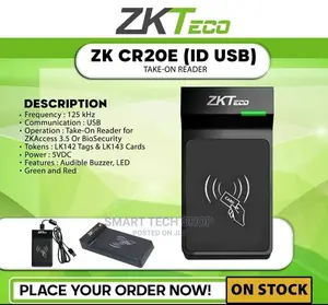 Zkteco ZK-CR20E - USB Card Reader, EM RFID Cards