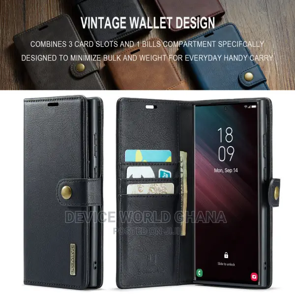 Dg 2in1 Detachable Leather Flip Case Samsung S26ultra S25ultra S24u 2