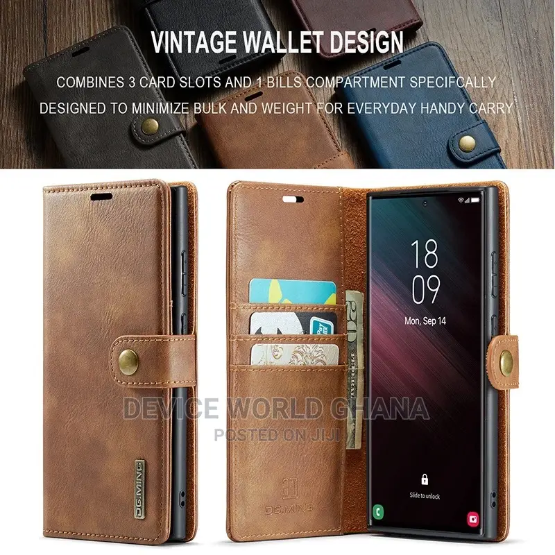 Dg 2in1 Detachable Leather Flip Case Samsung S26ultra S25ultra S24u 2
