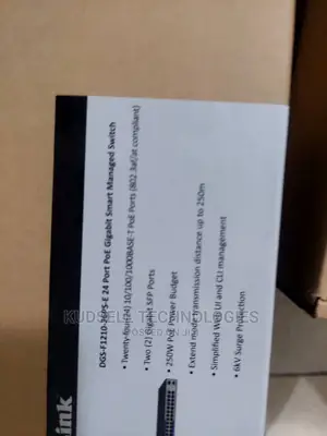 Dlink 24 Port Gigabit Managed Long Range Poe+ Switch