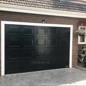 Black Automatic Garage Doors and Main Gate