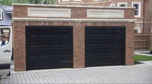 Black Automatic Garage Doors and Main Gate