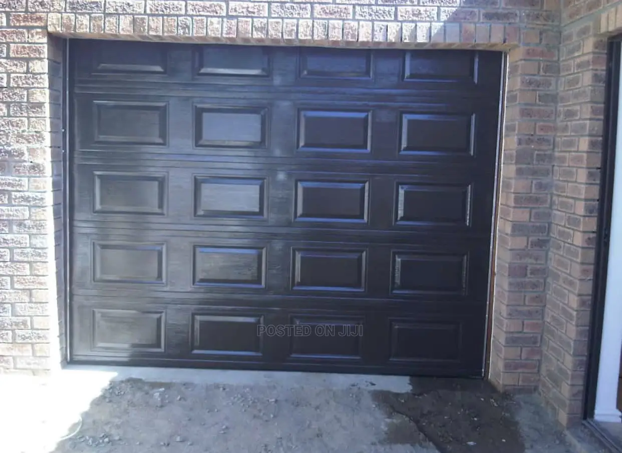 Black Automatic Garage Doors and Main Gate