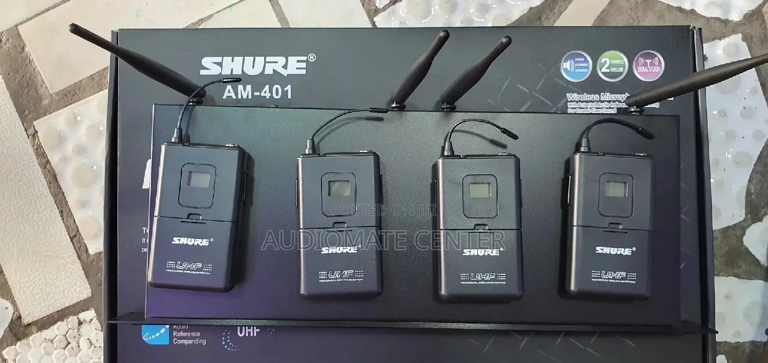 Shure 2 Lapel,2 Head Mic