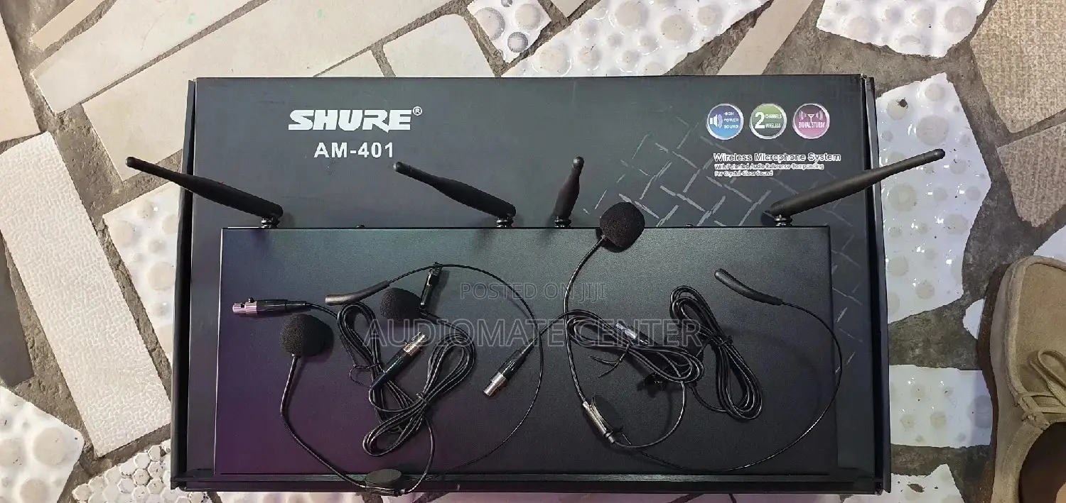Shure 2 Lapel,2 Head Mic