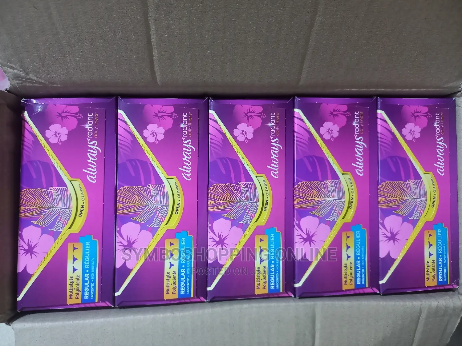 Always, Radiant Daily Liners for Women, Regular Length-54pcs