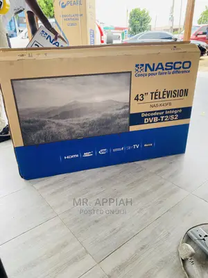 Durable and Affordable Nasco 43” Full HD Digital Tv(Black)
