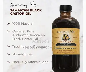 Castor Oil for Hair + Beard Growth- Sunny Isle(8oz or 240ml)