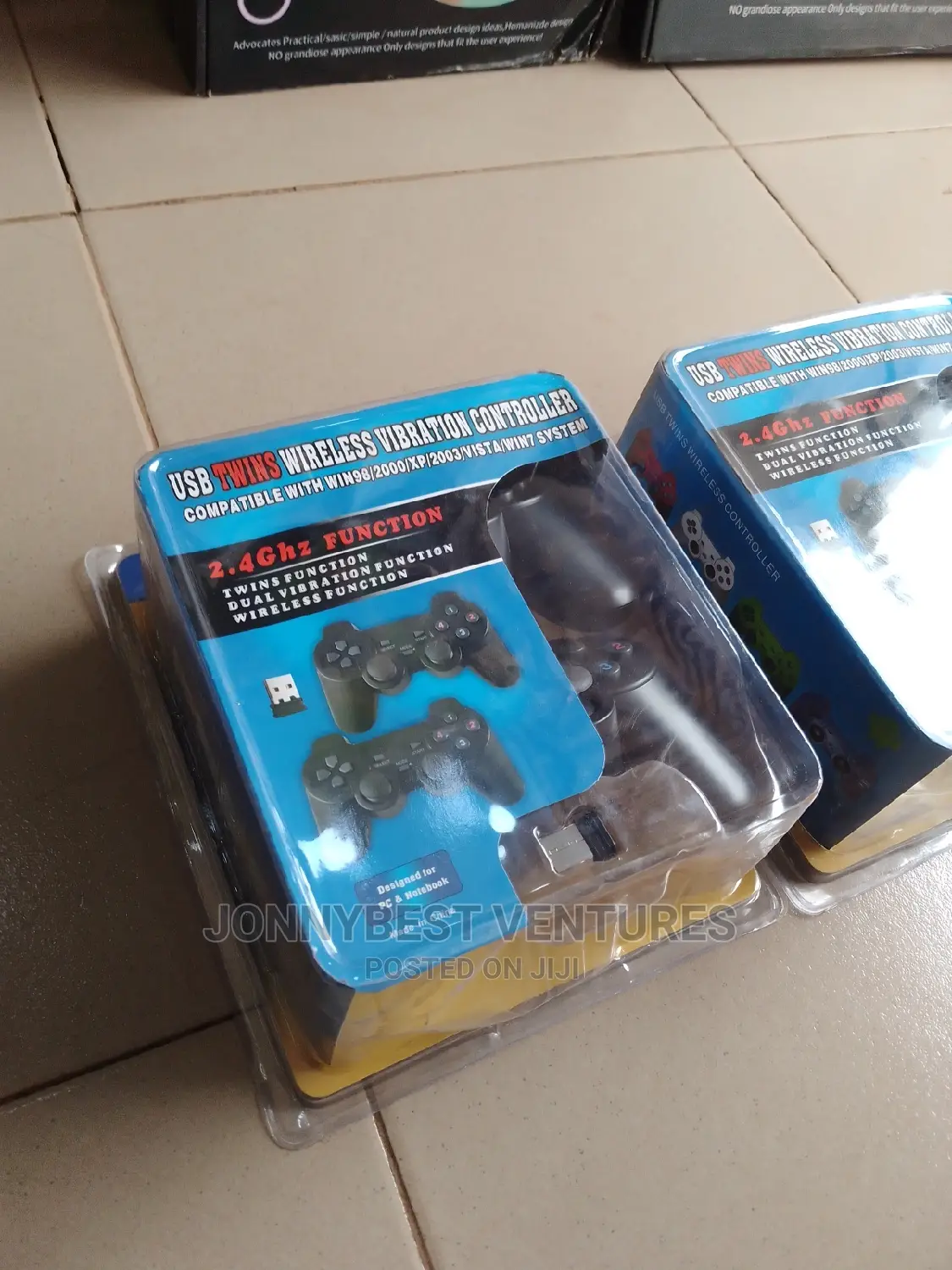 Brand New USB Twin Wireless Game Controller Pad