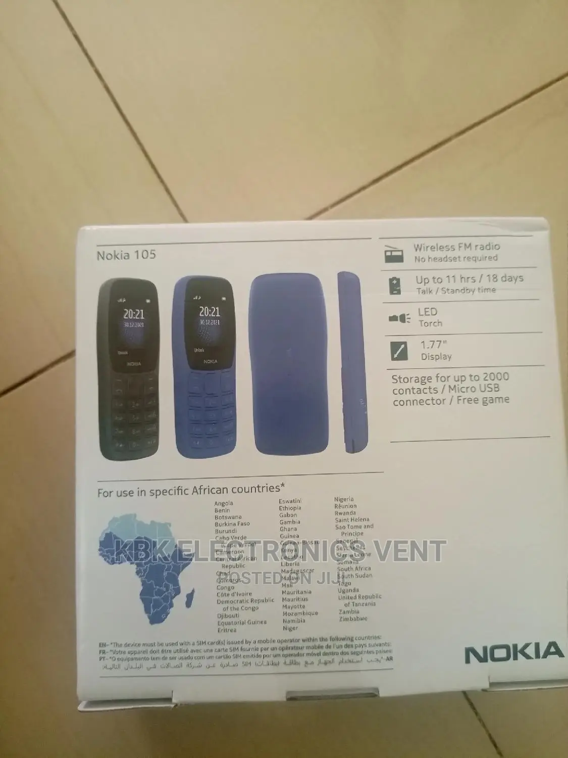 New Nokia 105 Black