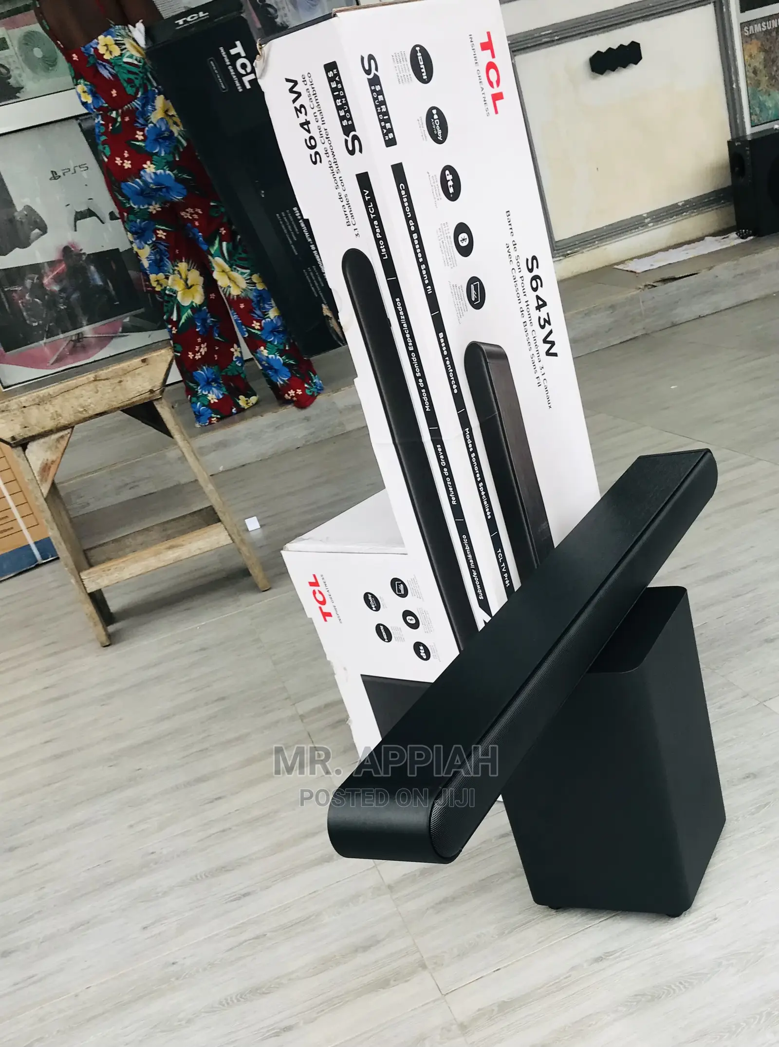 High Performance TCL Bluetooth Soundbar System S643w