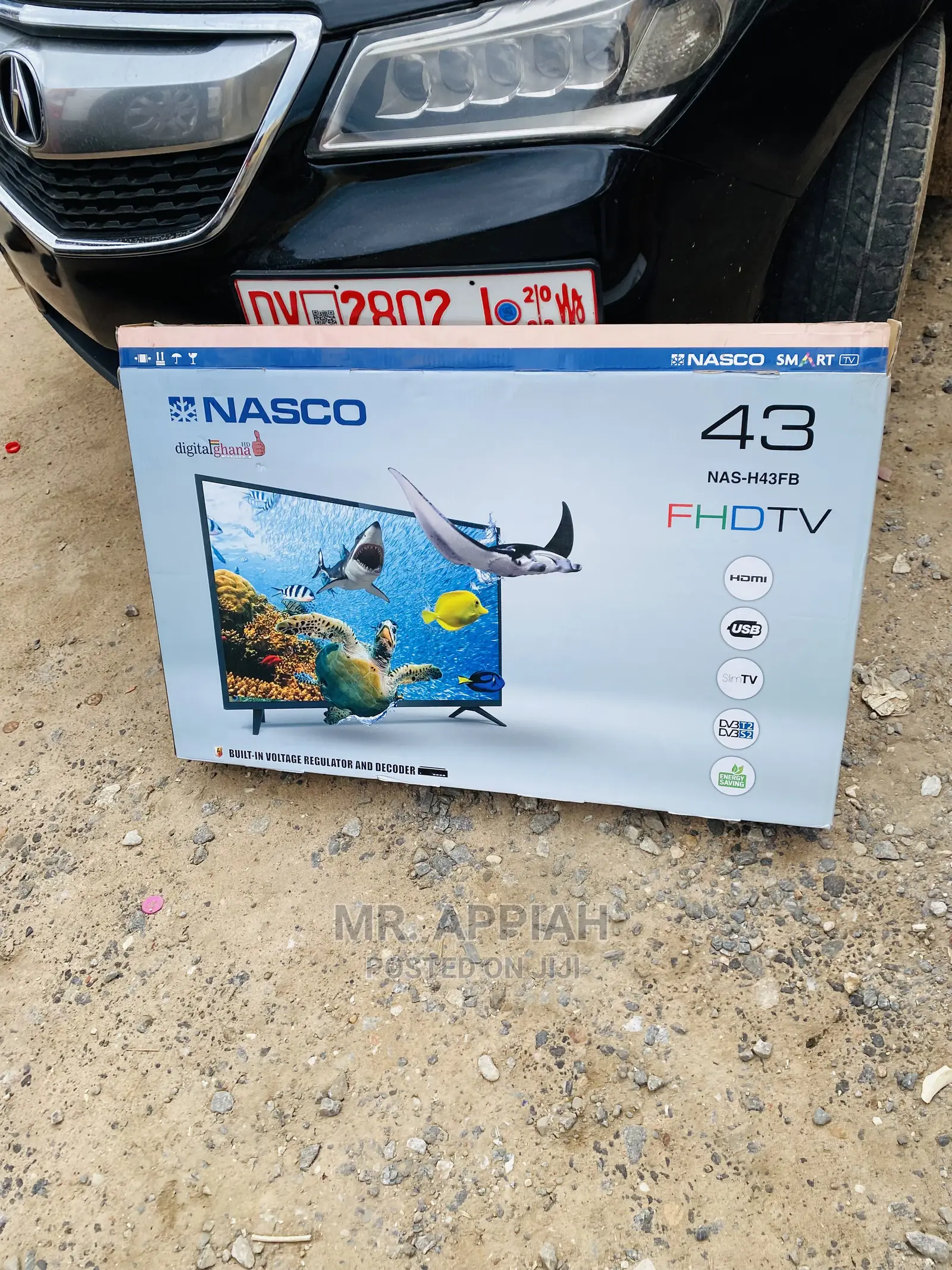 Fresh in Box Nasco 43inch FHD Smart LED Tv(Black)