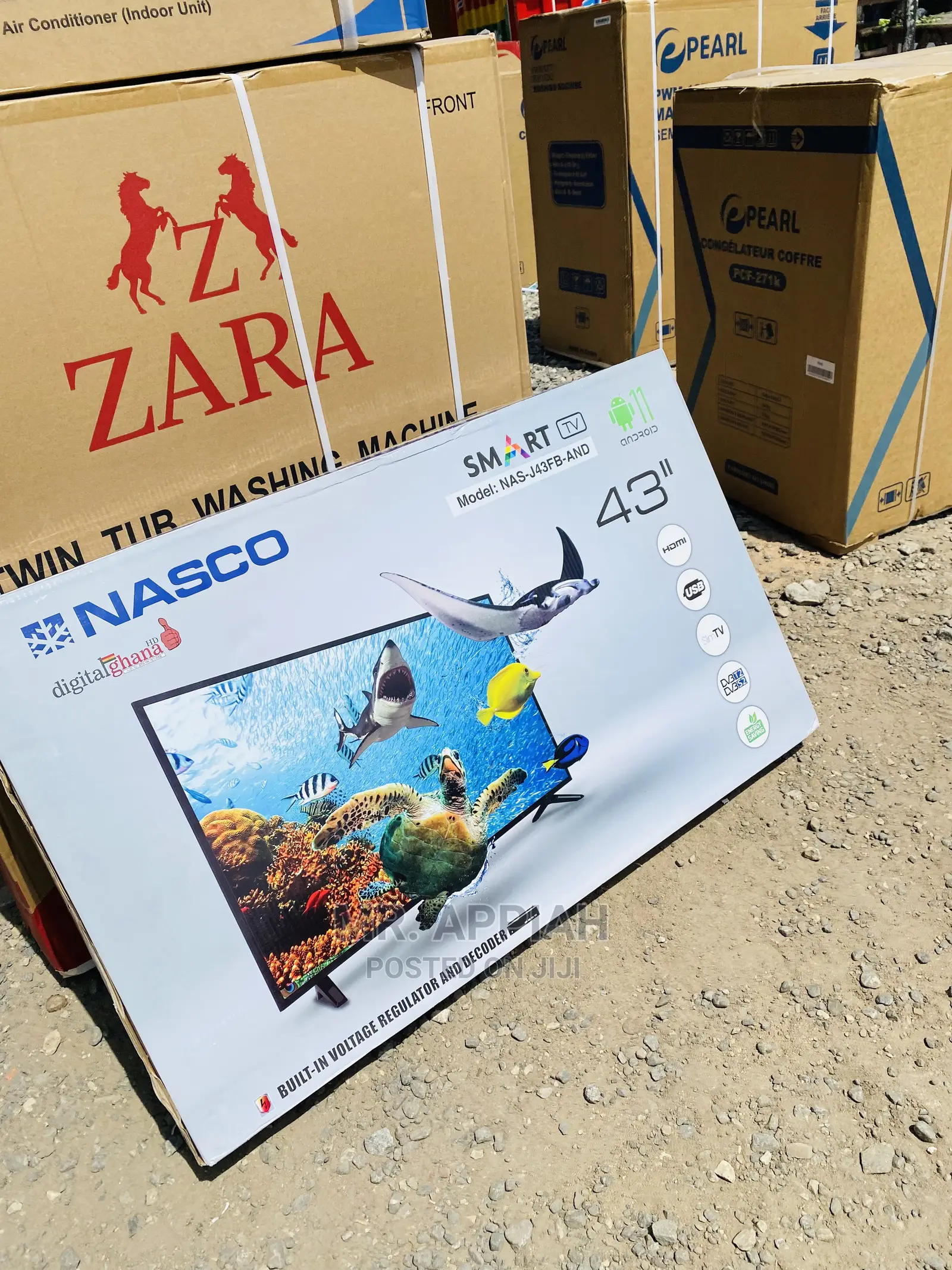 Fresh in Box Nasco 43inch FHD Smart LED Tv(Black)