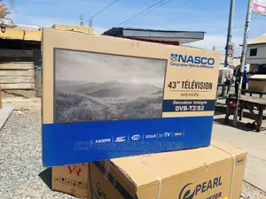 Glossy Sleek Slim FHD Satellite Nasco 43” Tv 