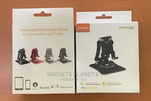 Universal Aluminum 360° Swivel Stand for Phones and Tablets
