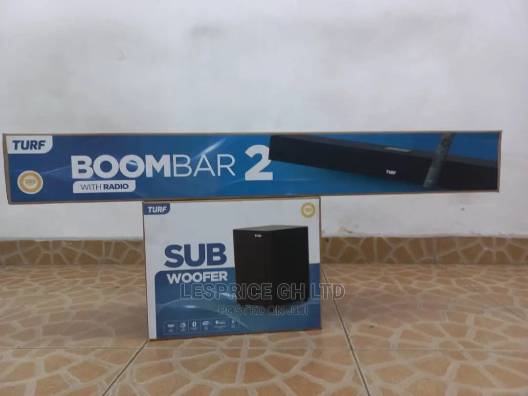 Instant Power-Turf Boom Bar Sound Bar + Woofer