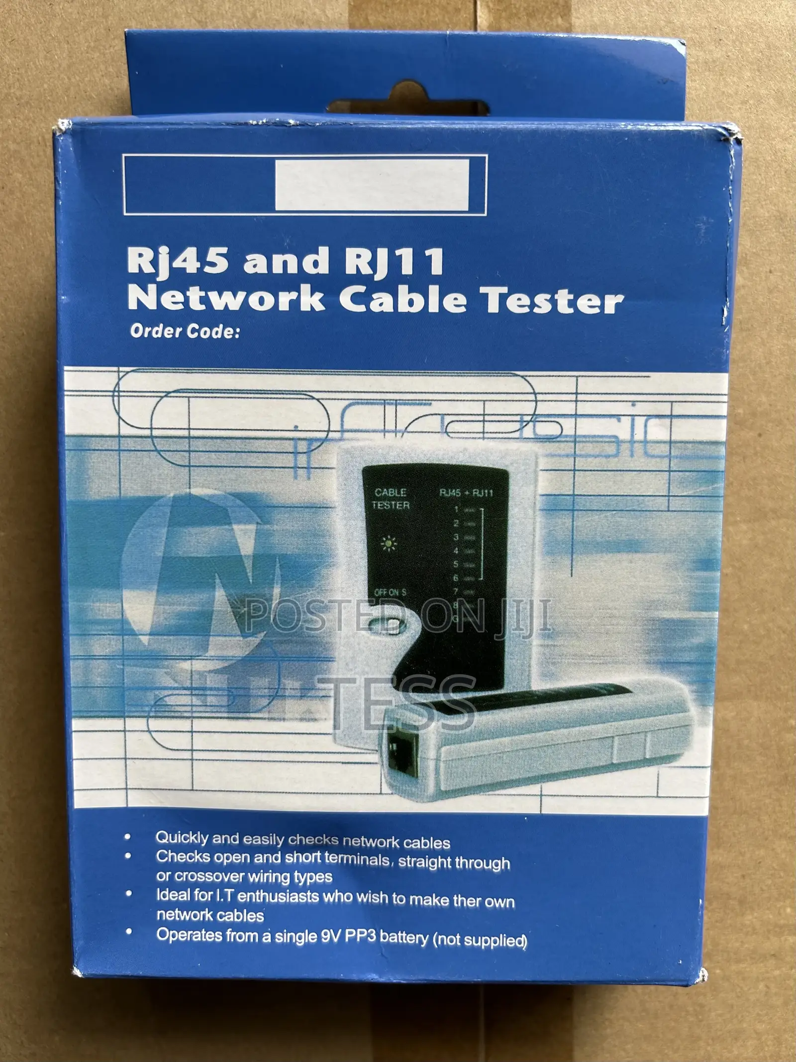 Network Cable Tester (RJ45 and RJ11)