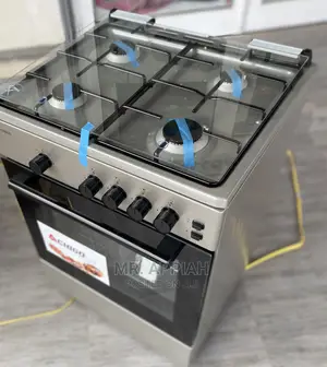 High Efficient 60*60Oven Grill 4 Gas Cooker With Glass Lid