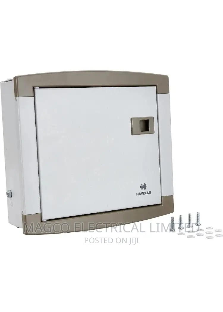 Havell 4 Way Distribution Board Main Switches Complete