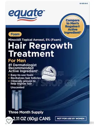 Equate Minoxidil Foam Hairline + Baldness + Beard Treatment