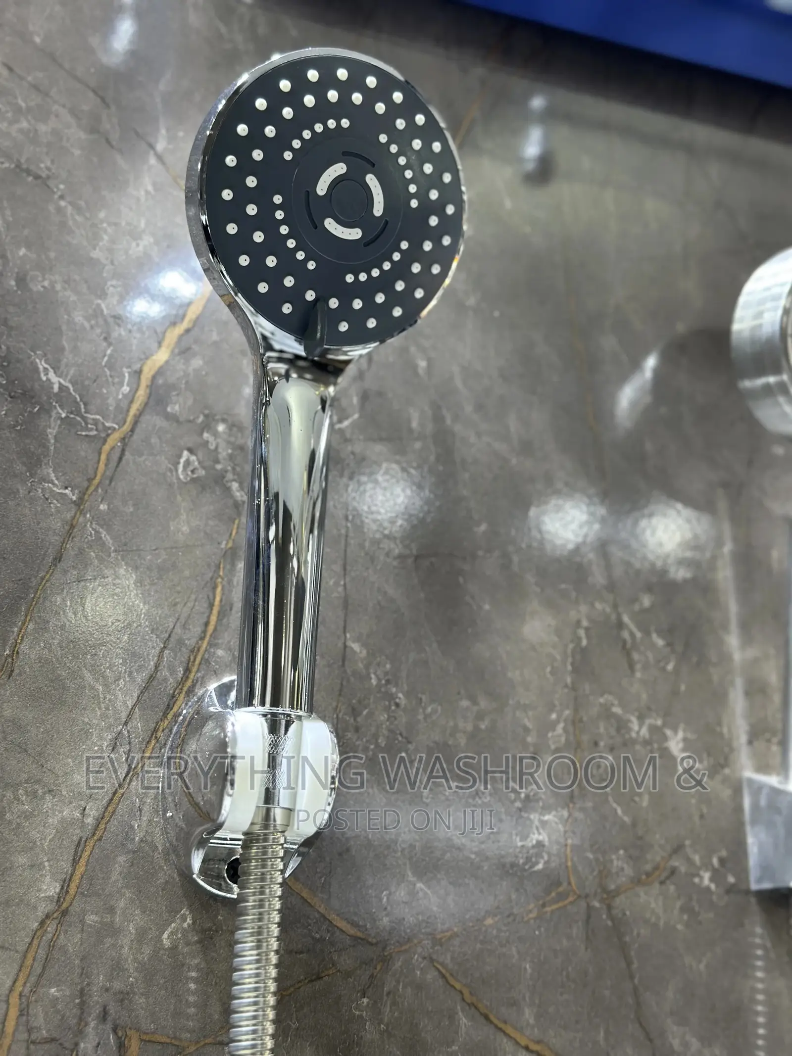 Shower Mixer-Chrome-Shower Chain and Handle-Chrome Shower