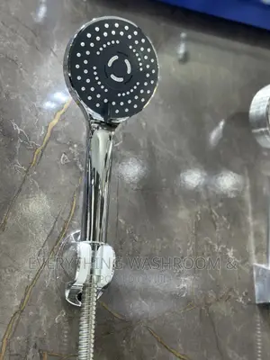 Shower Mixer-Chrome-Shower Chain and Handle-Chrome Shower